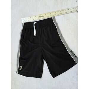NBA Shorts Mens M  Black Logo Pull On Drawstring Stretch Basketball Active